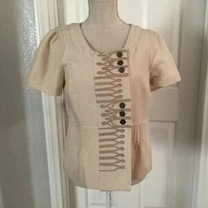 Floreat  Women Blouse, Size 8, Color Beige